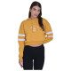 Target Γυναικείο φούτερ Cropped Hoodie Fleece "Ambition"